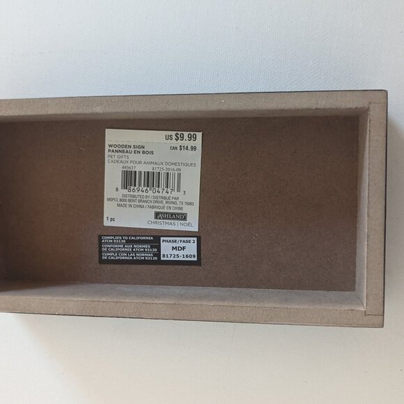 NWT 'Cat Mom' Paws Wooden Box Sign Home Table Decor Michael's Mother's Day Pets - Picture 6 of 6